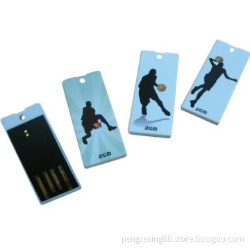 Plastic Mini USB Flash Drive, Supports USB 1.1 and 2.0 Interfaces, Suitable for Promotional Gift